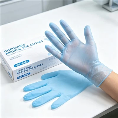 Mănuși medicale din PVC de unică folosință